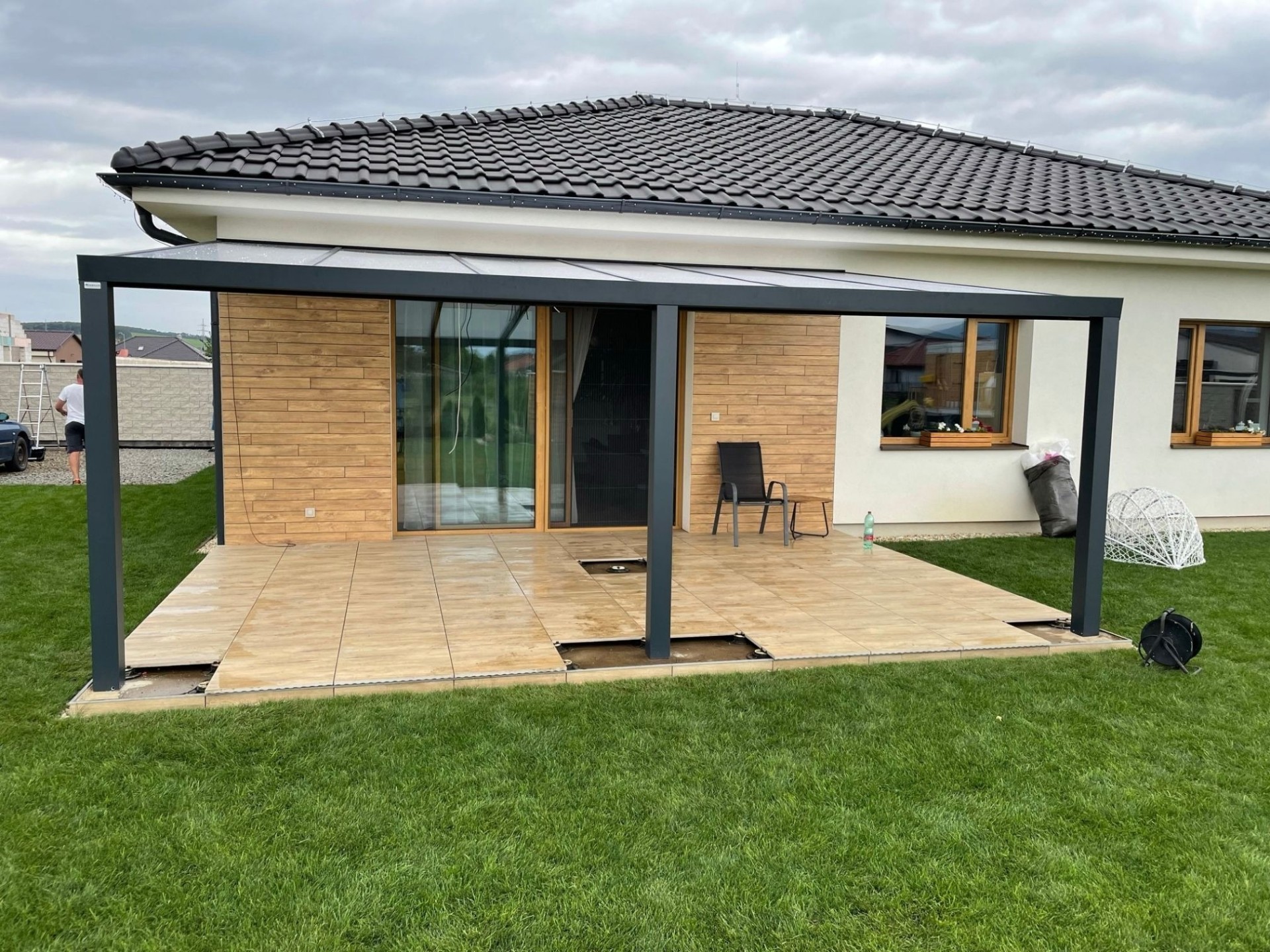 Pergola s drevom